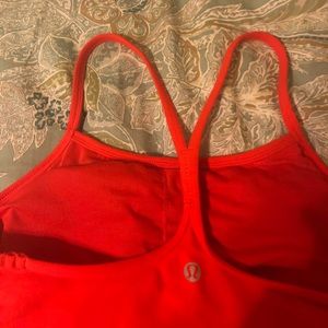 Coral lululemon workout top